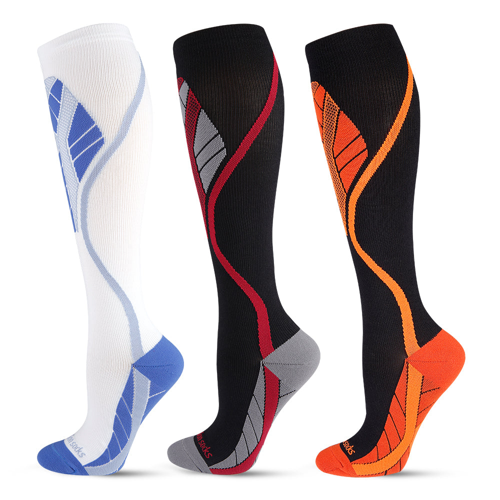 Sport Graduated Compression Socks 20-30 mmHg Shield Design 