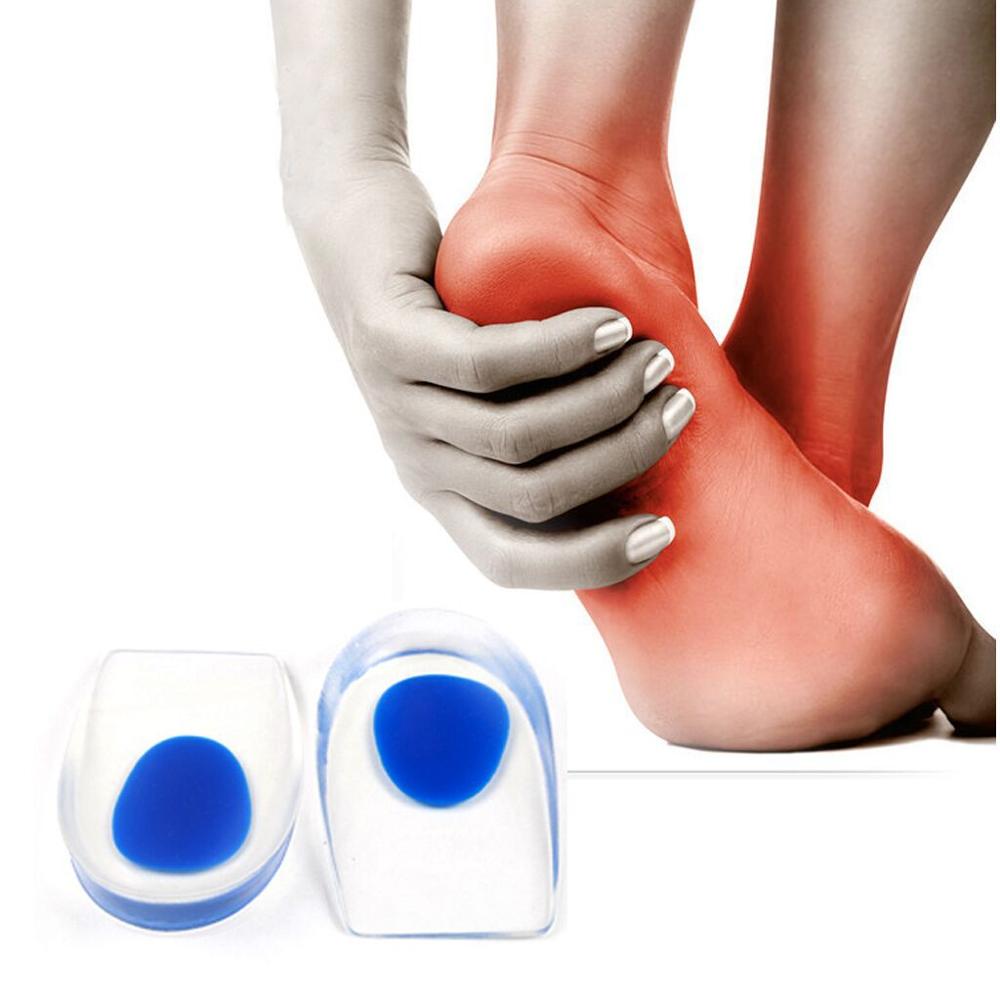 Buy Gel Heel Cups Plantar Fasciitis Inserts - Silicone Heel Cup Pads for  Bone Spurs Pain Relief Protectors of Your Sore or Bruised Feet Best Insole  Gels Treatment Pack of 2 Online